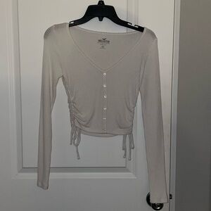 Hollister white baby tee